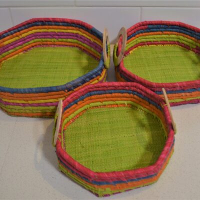 Sissy Bags Raffia Multi Hampers (Set of 3)