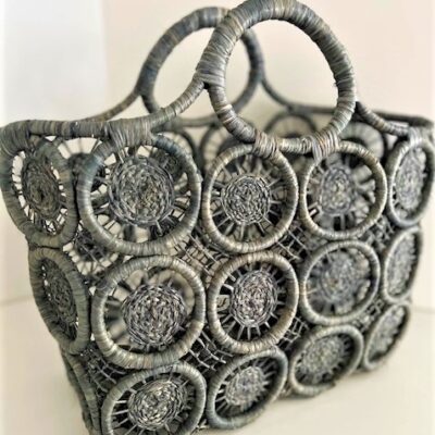 Macrame Raffia Basket