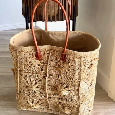Detailed Raffia Basket - Flossy