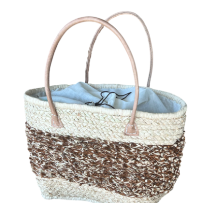 Knotted Raffia Basket - Monique
