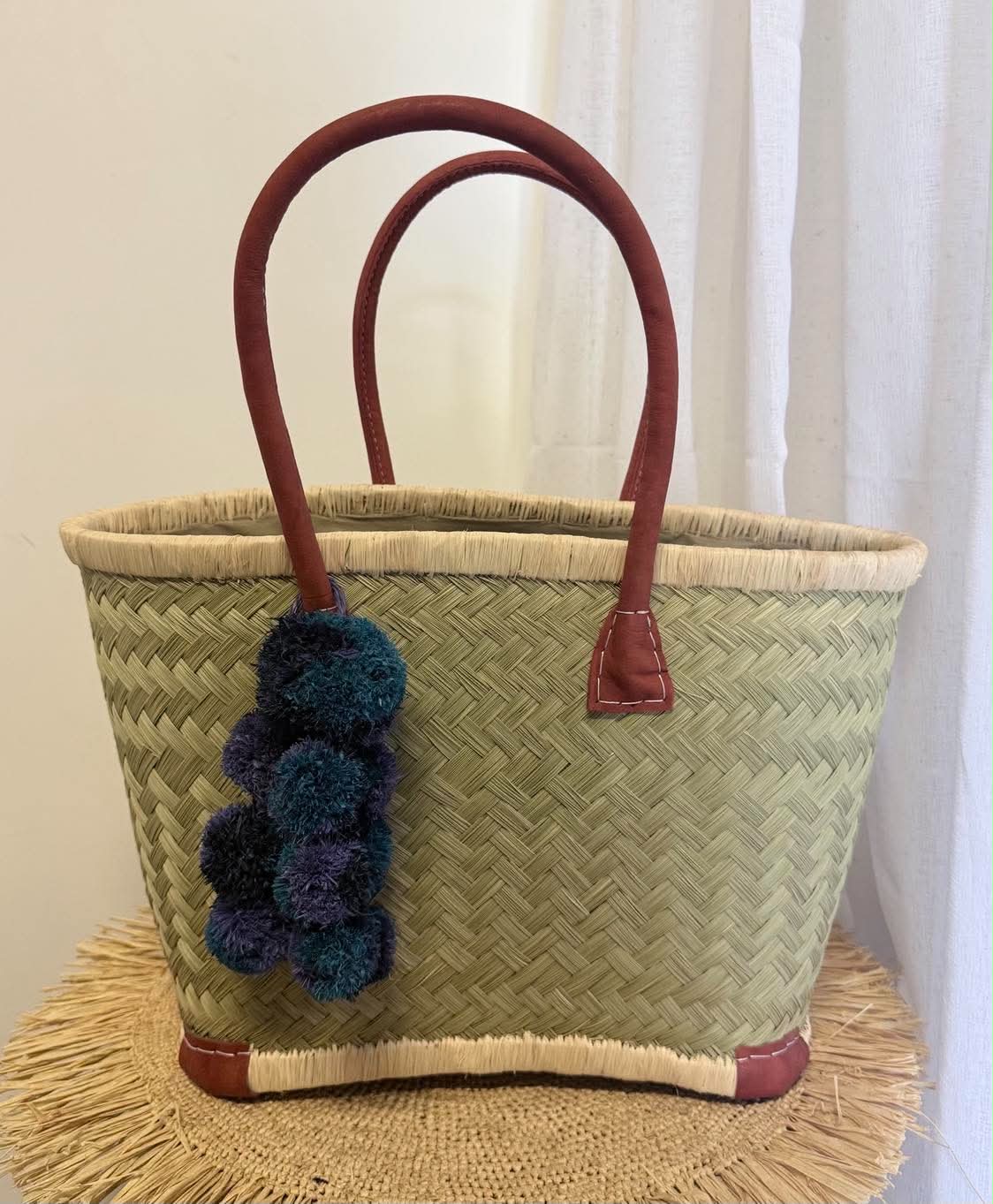 Pom Pom Raffia Tassel - Image 13