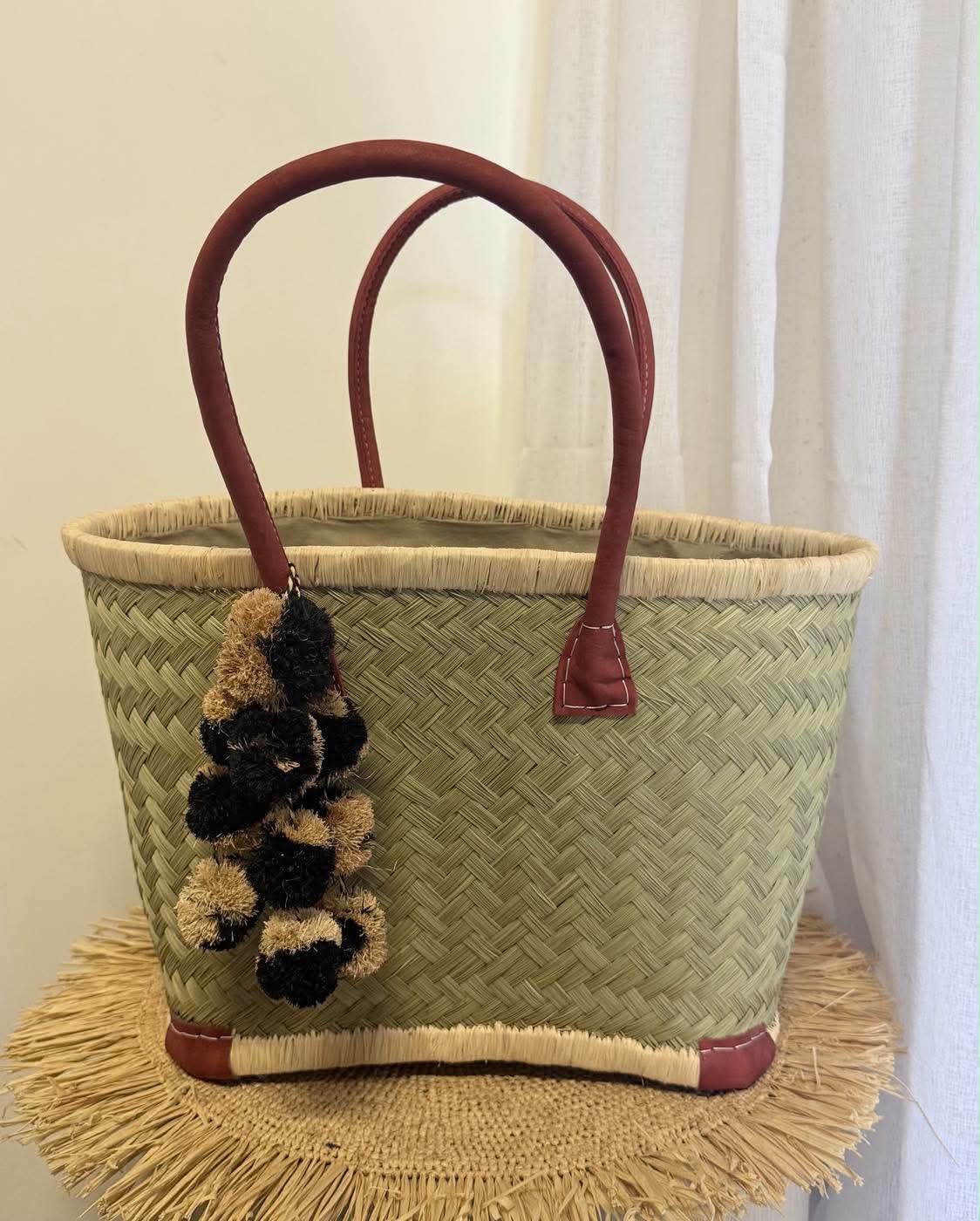 Pom Pom Raffia Tassel - Image 7