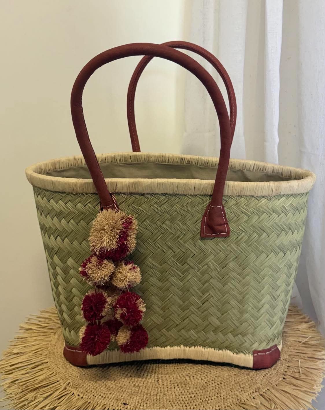Pom Pom Raffia Tassel - Image 5