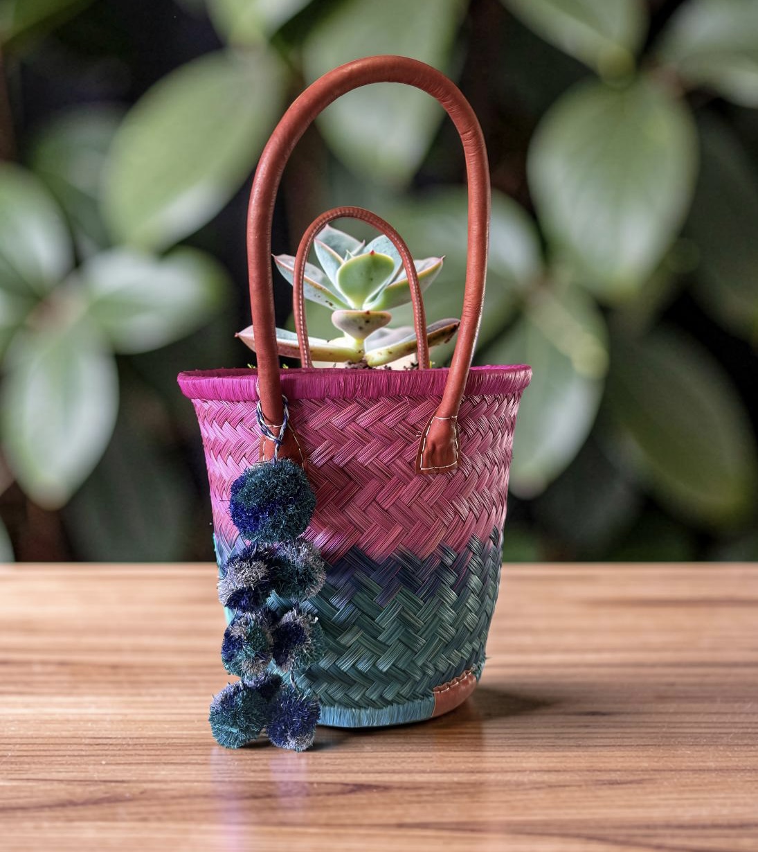 Pom Pom Raffia Tassel - Image 2